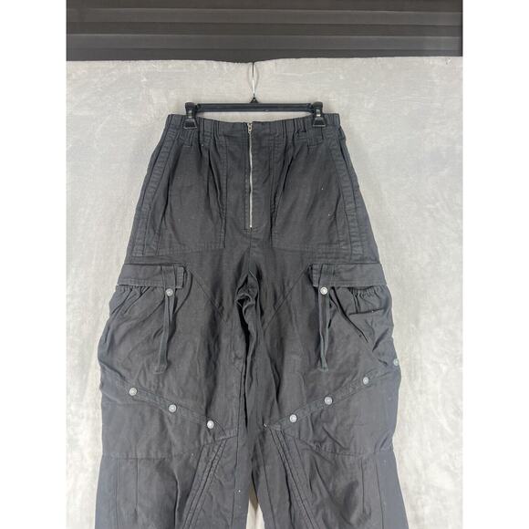 Free People We The Free Everglades Utility Pants Size Large Black - Picture 4 of 11